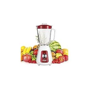 Ufesa BS4717 Ruby Red Blender Mixeur, 1500W, 1.5L, 2 Vitesses + Pulse, 4 Lames en Acier Inoxydable, Fermeture Hermétique, Glace Pilée, Sans BPA