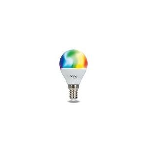 Beghelli - Ampoule LED Alexa Smart SFERA E14 5W RGB-CCT WiFi, Compatible avec l'Application, Domotique Facile, Contr&ocirc;le Vocal, R&eacute;glage des Couleurs
