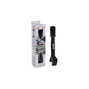 DR. WACK S100 Brosse à chaîne pour Moto - Nettoyage Efficace de la chaîne - Brosse de Nettoyage pour chaînes de Moto - Nettoyeur de chaîne avec différentes têtes de Brosse - Entretien de la Moto de