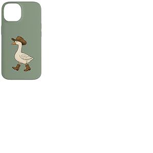 Cowboy Goose Funny Western Walking Boots Chapeau Humour Coque pour iPhone 14