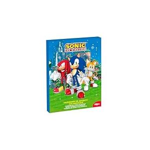 dekora - Calendrier de l&rsquo;Avent Sonic the Hedgehog &ndash; 50 g Chocolat au Lait &ndash; Calendrier de No&euml;l Enfant avec 24 Surprises &ndash; Compte &agrave; Rebours Festif vers No&euml;l