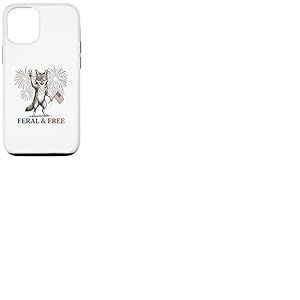 Coyote Sauvage et Libre Coyote dr&ocirc;le et Patriotique du 4 Juillet Coque pour iPhone 12/12 Pro