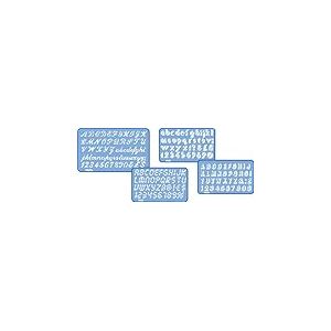 Helix 4 Piece Lettering Stencil Set H41010
