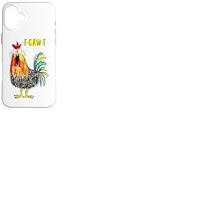F-caw-f Poulet Rigolo Costume De Carnaval Poulet Coque pour iPhone 16 Plus