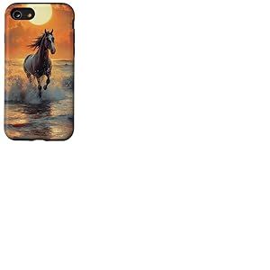 Coque pour iPhone SE (2020) / 7 / 8 Cheval Animal Mignon Cavalier Chevaux Ferme