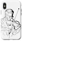 Violon Guy Sketch Violoncelle Coque pour iPhone X/XS