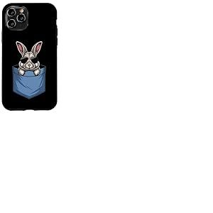 Adorable Lapin de Poche pour Amoureux de Lapin Maman Coque pour iPhone 11 Pro
