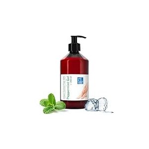 Cryo Gel pour les Pieds à la Menthe Poivrée - Gel Froid Jambes Lourdes Soulagement des Jambes Fatiguées Traitement des Varices Jambes Sans Repos Peaux Sèches Callosités 250ml