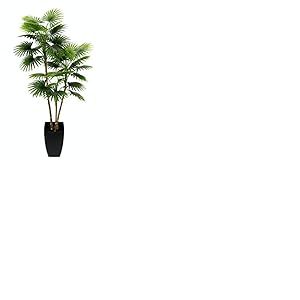 Flair Flower Palmier Artificiel en Pot - Plantes artificielles - Plante décorative - Palmier Artificiel - Arbre décoratif - Plante Verte - Décoration - Cadeau - Arbre Exotique Tropical