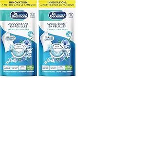 Dr. Beckmann Feuilles Magiques&reg; - Adoucissant en Feuilles - Souffle d'Air Frais x30 Lavages (Lot de 2)