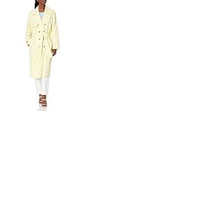 The Drop Noa Trench Coat pour Femme, Jaune pastel, L