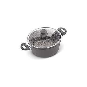 Flint Casserole avec Couvercle, 24cm Diamètre, 4L Capacité