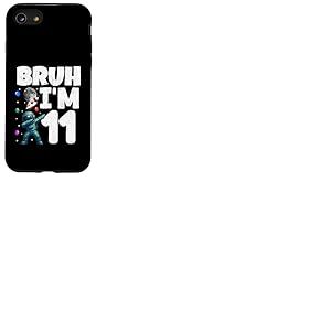 Bruh I'm 11 Dabbing Astronaute Galaxie 11 ans Anniversaire Coque pour iPhone SE (2020) / 7 / 8