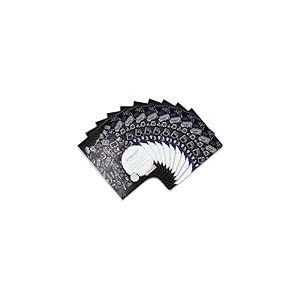 Landre 100050067 Lot de 10 carnets de note A5 16 pages lign&eacute;e Papier 80 g/m&sup2; Sans bois 3 motifs