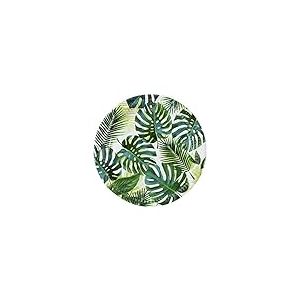 Talking Tables Lot de 8 assiettes en papier Thème Tropicale | feuilles de palmiers, Jetable, Anniversaire pour Enfants jungle, Thème Hawaiien, Été, Pique-Nique, Vert 23 cm