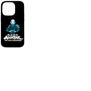 Avatar Aang Flèche Lumineuse Pose de Flexion d'air Lumière Bleue Coque pour iPhone 14 Pro