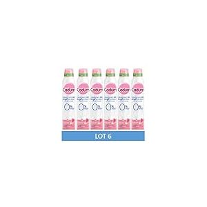 Cadum Déodorant 48h Argil'Protect Fraîcheur Pivoine, Lot de 6 x 200 ml