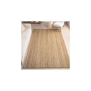 nuLOOM Tapis de sol Collection Rigo, en toile de Jute, tissé à la Main, style campagne, 180 x 270 cm