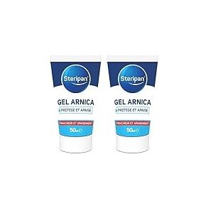 Steripan - Gel Arnica - Protège et Apaise - 96% d'Ingrédients d'Origine Naturelle - Étui Carton 75% Matières Recyclées -Tube 50 ml (Lot de 2)