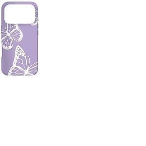 Violet Rose Papillon Lavande Papillon Lilas Monarque Coque pour iPhone 17 Pro