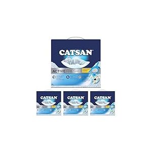 Catsan Active Fresh - Litière Minérale Agglomérante pour Chat 5 L (Lot de 4)