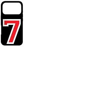 #7 Maillot de Sport Universitaire Num&eacute;ro 7 Rouge 7e Anniversaire Coque pour iPhone 17 Pro