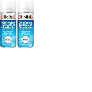 Holts Purificateur d’Air Habitacle et Climatisation – Spray Voiture Neuve – Diffuseur Automatique pour Système d’Aération – Déodorant Voiture – Aérosol 150ml, Aucune. (Lot de 2)