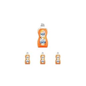 Mir Vaisselle - Bicarbonate & Orange - D&eacute;graissage Expert - Efficace &agrave; Froid - Bicarbonate de Soude - Sans Conservateurs - Sans Allerg&egrave;nes Parfum - Marque Pr&eacute;f&eacute;r&eacute;e des Fran&ccedil;ais - Bouteille de 450 ml