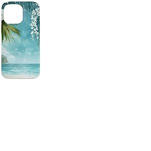 Plage Océan Tropical Hawaï Nature Été Coque pour iPhone 14 Pro Max