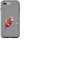 Joueur de Football Cochon d'Inde Art &eacute;claboussures de Peinture Coque pour iPhone 7 Plus/8 Plus