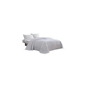 Beatrice Home Fashions Couvre-lit en Chenille pour lit Simple, Blanc