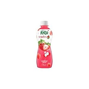 KATO - Jus de Fraise avec Nata de Coco - 1 X 320 ML (Lot de 6)