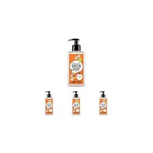 Marcel's Green Soap - Savon pour les mains Orange & Jasmin - Distributeur de savon pour les mains - Végétalien - 250 ML (Lot de 4)