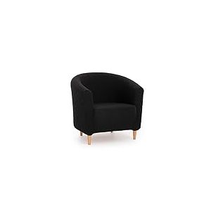 MAXIFUNDAS | Housse multiélastique Fauteuil Belfast Couleur Noir - Housse 1 Place pour Fauteuil Type Cabriolet - Housse de Fauteuil élastique avec 3 éponges pour Un Ajustement Plus précis - Housse