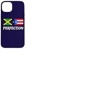 Jamaican Plus Drapeau de Porto-Rica Perfection Mix Heritage Coque pour iPhone 15 Plus