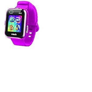 VTech Kidizoom Smartwatch DX2 Magenta, Montre Interactive pour Enfants avec Double Appareil Photo, &eacute;cran Tactile Couleur, Montre Intelligente avec capteur de Mouvement, r&eacute;sistante aux Chocs, Langue