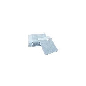 TOM TAILOR Gant de Toilette, Lot de 6, 16 x 21 cm, 100% coton / &eacute;ponge, avec attache et &eacute;tiquette avec logo, COLOR BATH TOWEL Bleu clair (Sky Blue)