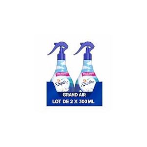 SOUPLINE - Brume de Linge 3D Parfum Grand Air - Spray Pour Rafraîchir le Linge - Parfume Instantanément - Complément idéal à votre adoucissant - Lot de 2 X 300 ml