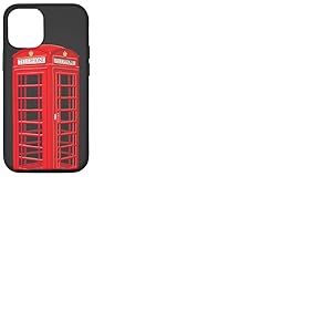 Cabine téléphonique anglaise, dessin à la main Coque pour iPhone 12/12 Pro