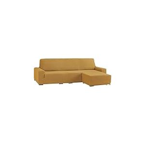 ECOMMERC3 Housse de canapé d'angle bi-élastique avec accoudoir Court Droit - Couleur Moutarde Adaptable à Tous Les modèles - Housse de canapé réglable en Mousse de Fixation