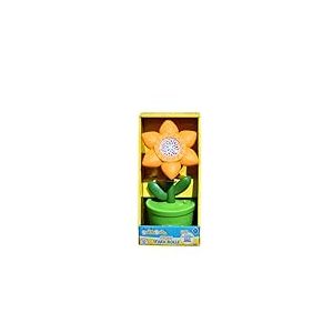 ODS Souffleur Fleur Spara Bulles, Hauteur 27 cm, Orange et Vert, avec 2 Bouteilles de 40 ML, Fonctionnement à Piles, pour Enfants 3 Ans