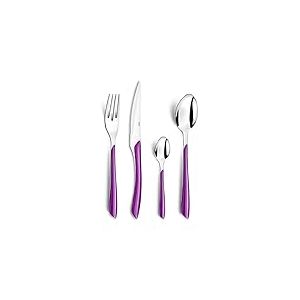 AMEFA - Ménagère 32 couverts de table pour 8 personnes - Eclat - Acier inoxydable 18/0, Finition Brillante - Violet