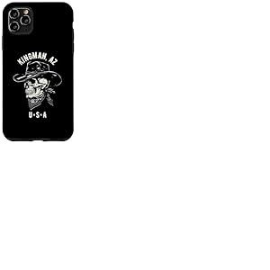 Kingman Arizona USA Tête de Mort de Cowboy Vieilli Coque pour iPhone 11 Pro Max