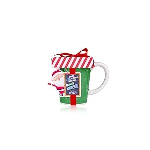 Accentra Santa & Co Coffret cadeau avec crème pour les mains et les ongles 30 ml, baume à lèvres 4 g, tasse (env. 250 ml) Parfum baies glacées Bleu/rouge/vert