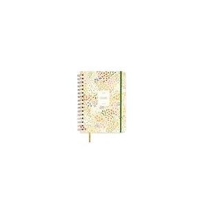 UO Bloom Agenda Scolaire semainier : Commence en Septembre 2025 et se termine en août 2026, Couverture Rigide, Comprend 127 Autocollants, élastique et Ruban inscriptible, Fleurs