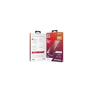 ZAGG Luxe Bundle Coque pour Samsung Galaxy A56 5G [6,7 Pouces] en Verre trempé, Chargement sans Fil, Protection Contre Les Chutes de 3 m, Mince, Design ondulé, Transparent