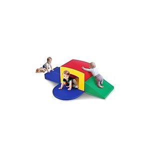 VEVOR Jouets d'escalade pour Tout-Petits d'intérieur, 5PCS, équipement de Jeu Escalade, rampement et Tunnel, en Mousse, Labyrinthe de Tunnel avec escaliers et Rampe, pour Enfants d'âge préscolaire