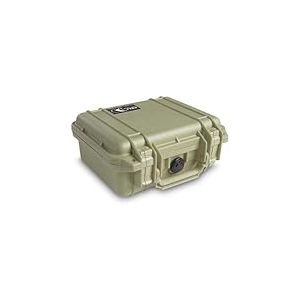 PELI 1200 Valise; Protection sup&eacute;rieure pour &eacute;quipements pr&eacute;cieux comme appareils Photo, objectifs, Drones; R&eacute;sistante &agrave; l&rsquo;Eau & &agrave; la poussi&egrave;re; Volume 5 L; sans Mousse; Couleur Vert