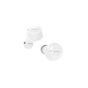 Belkin Écouteurs True Wireless SoundForm Bolt (sans fil, jusqu'à 28h d'autonomie de batterie, mode mono, certification IPX4, Bluetooth, micro, pour iPhone, Galaxy, etc.)
