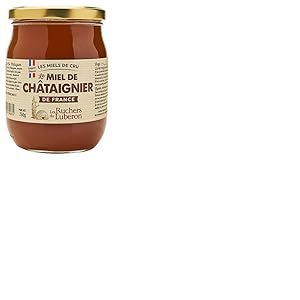 Les Ruchers du Luberon - Miel de Châtaignier 750 g - Miel de Cru Francais - Naturel - Non Filtré - Naturellement Cristallisé